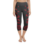 Midnight Rose Yoga Capris
