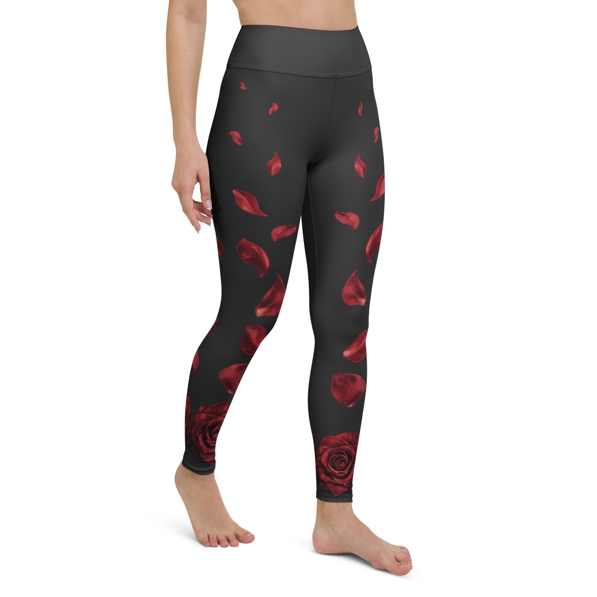 Midnight Rose Yoga Leggings