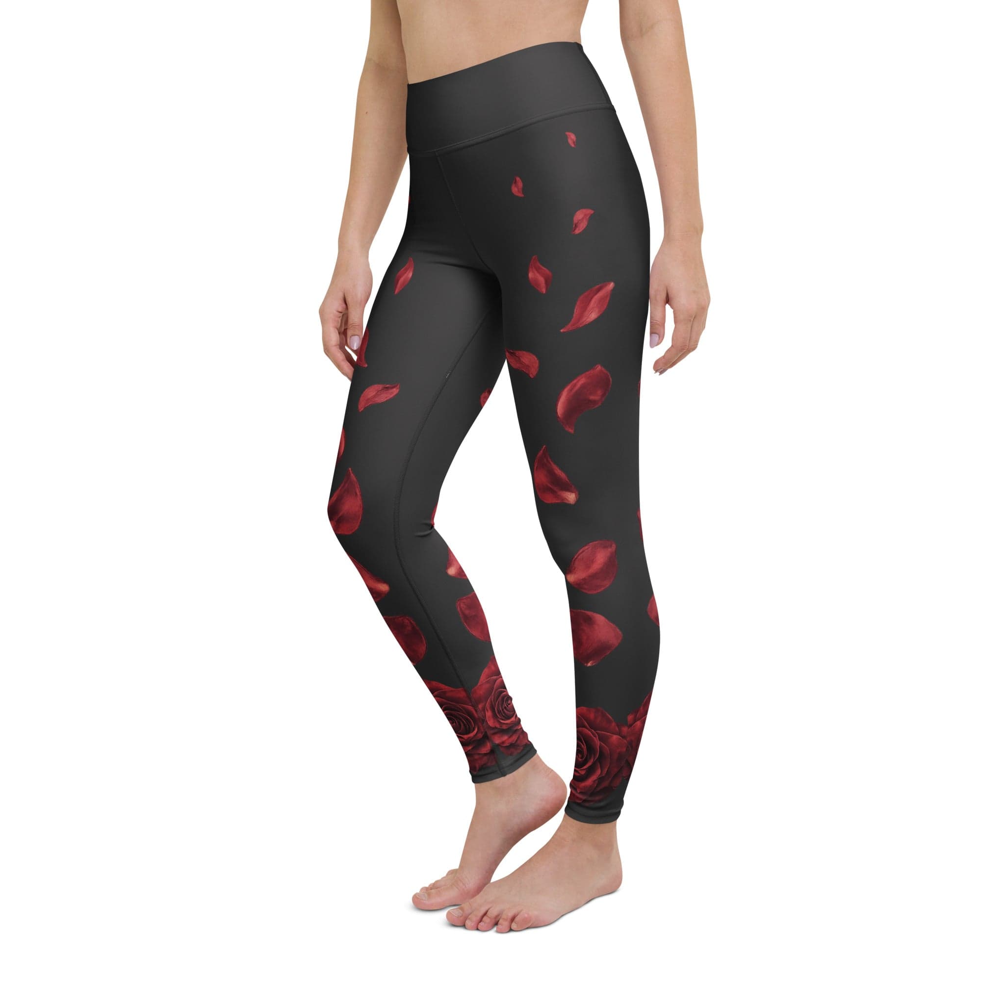 Midnight Rose Yoga Leggings