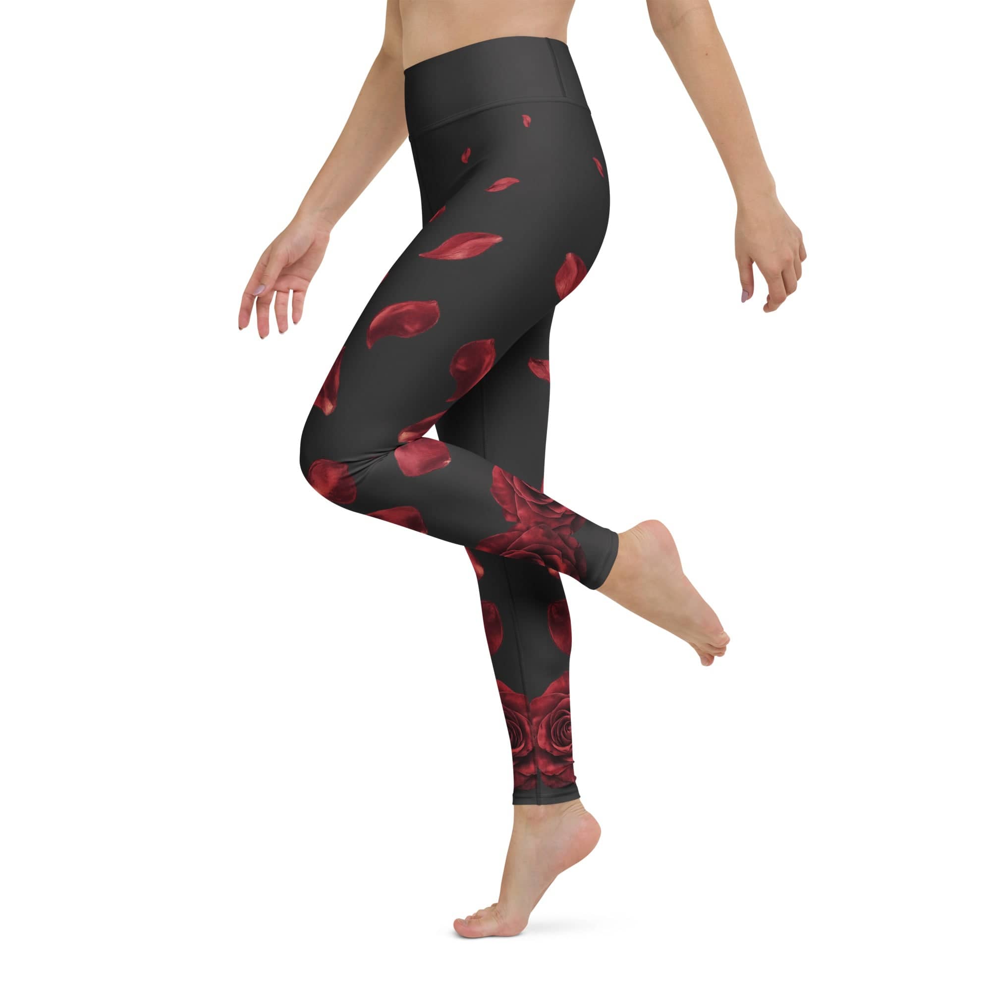 Midnight Rose Yoga Leggings