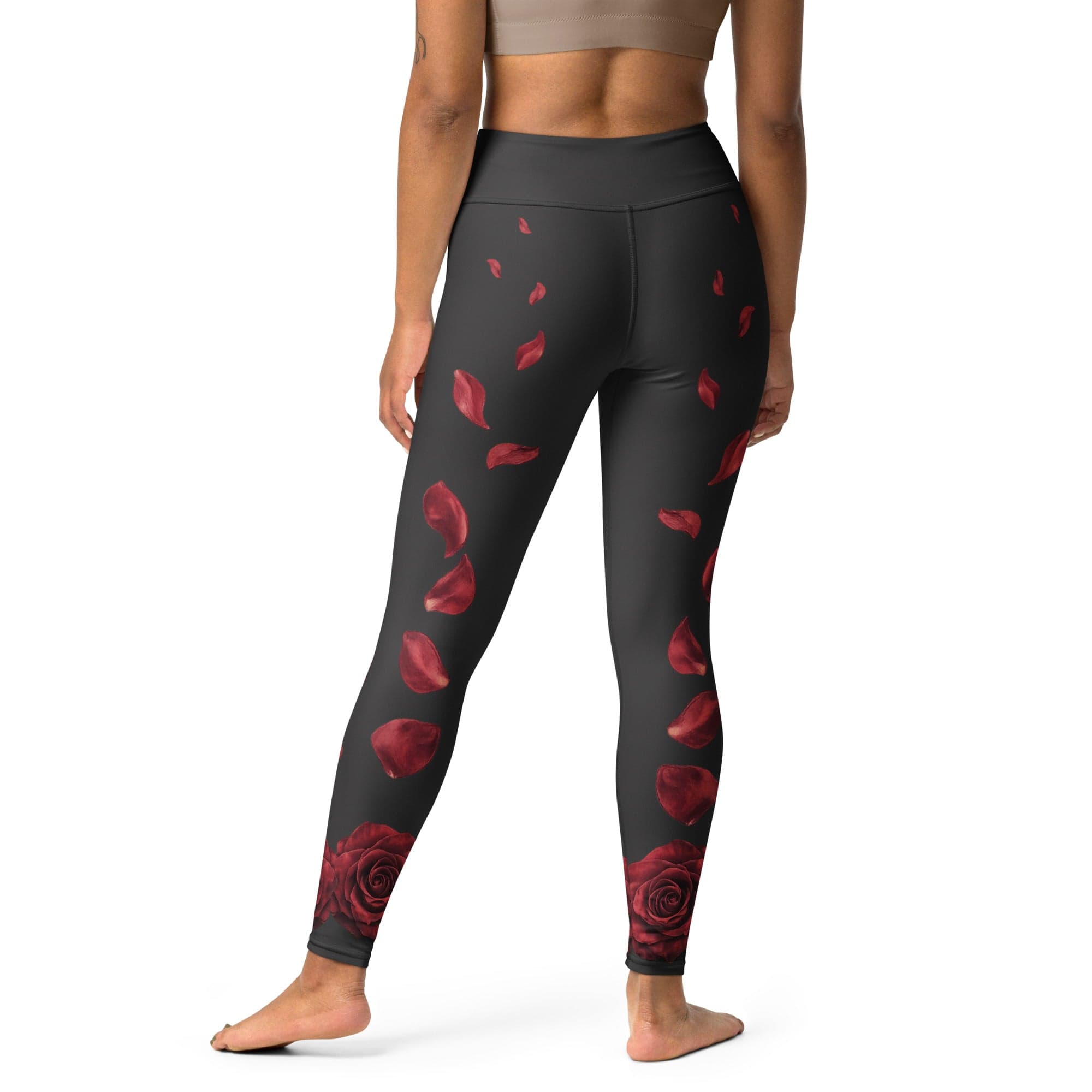 Midnight Rose Yoga Leggings
