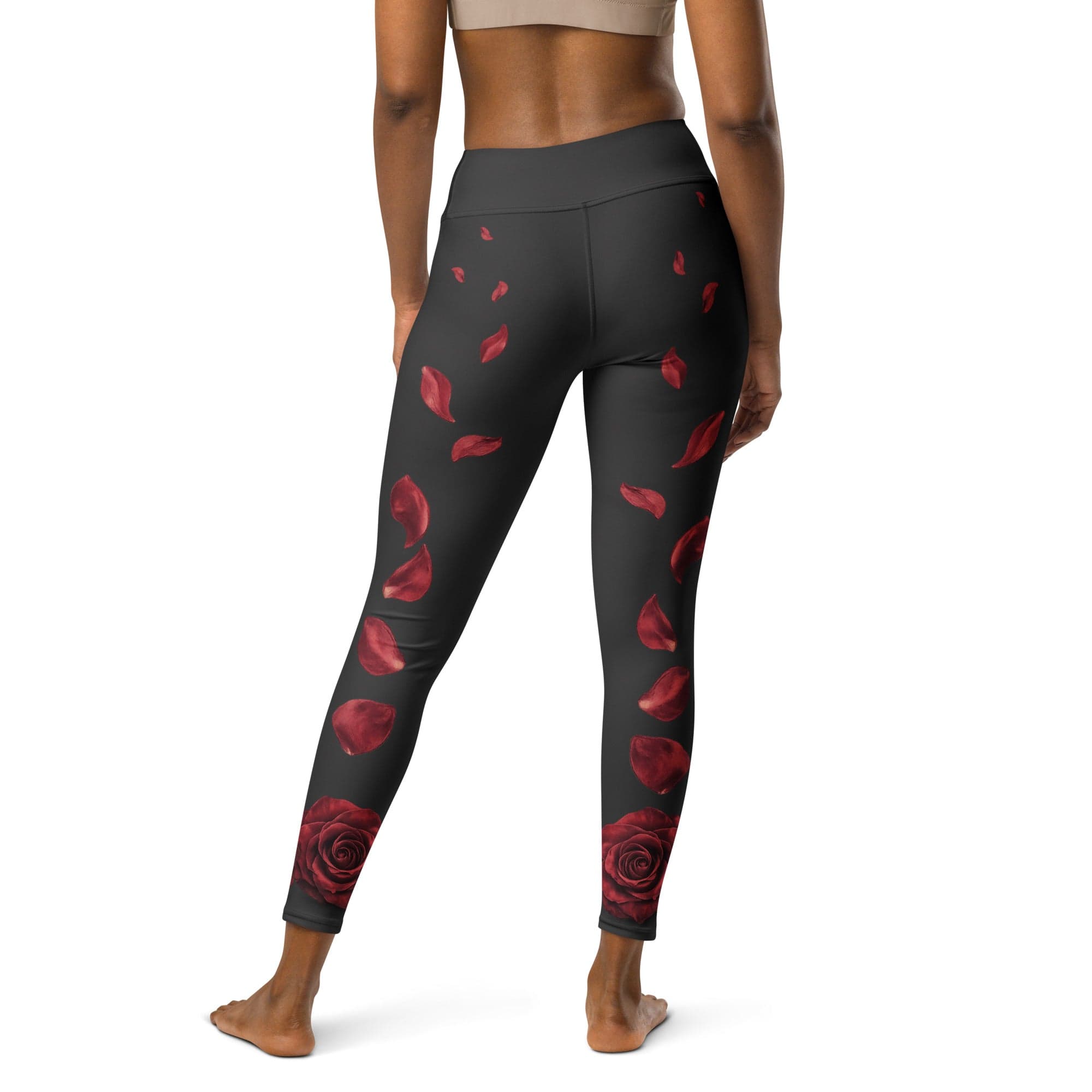 Midnight Rose Yoga Leggings