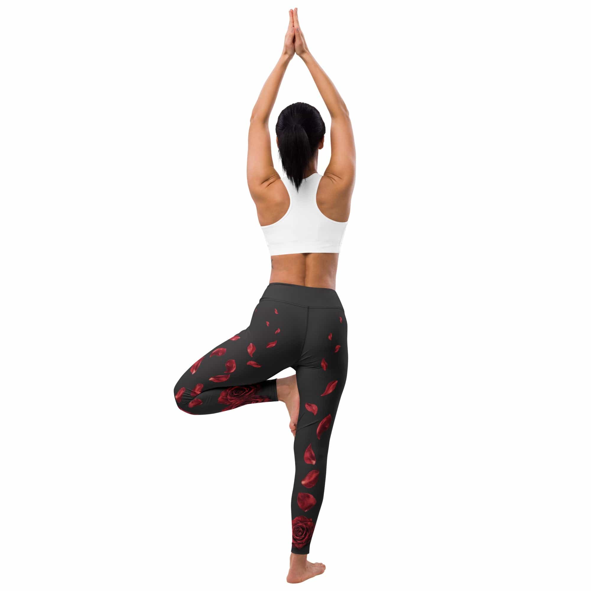 Midnight Rose Yoga Leggings