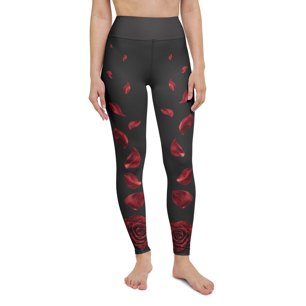 Midnight Rose Yoga Leggings