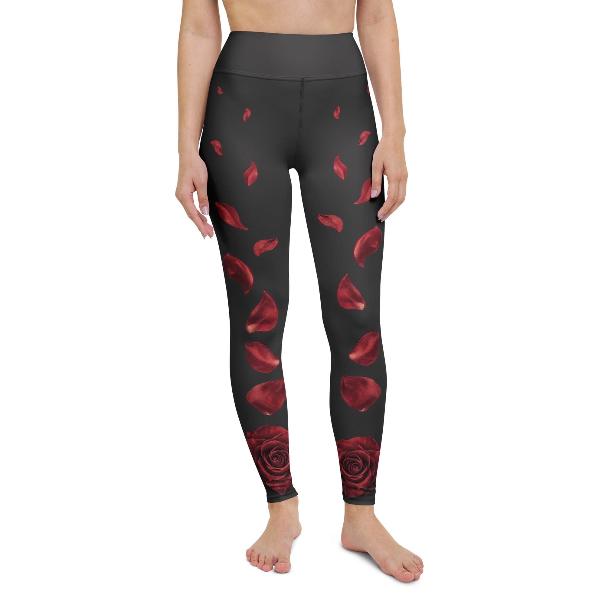 Midnight Rose Yoga Leggings