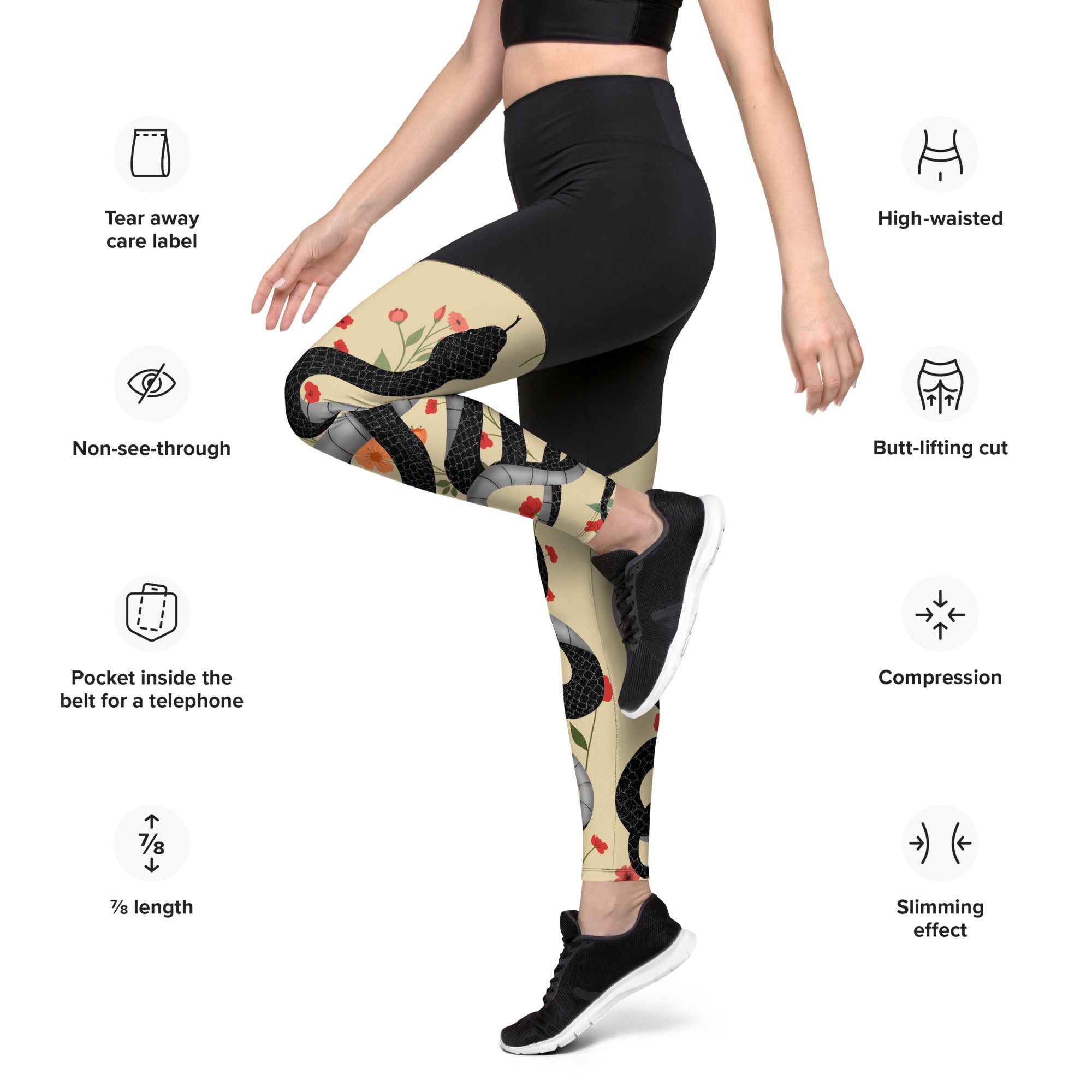 Midnight Serpent Compression Leggings