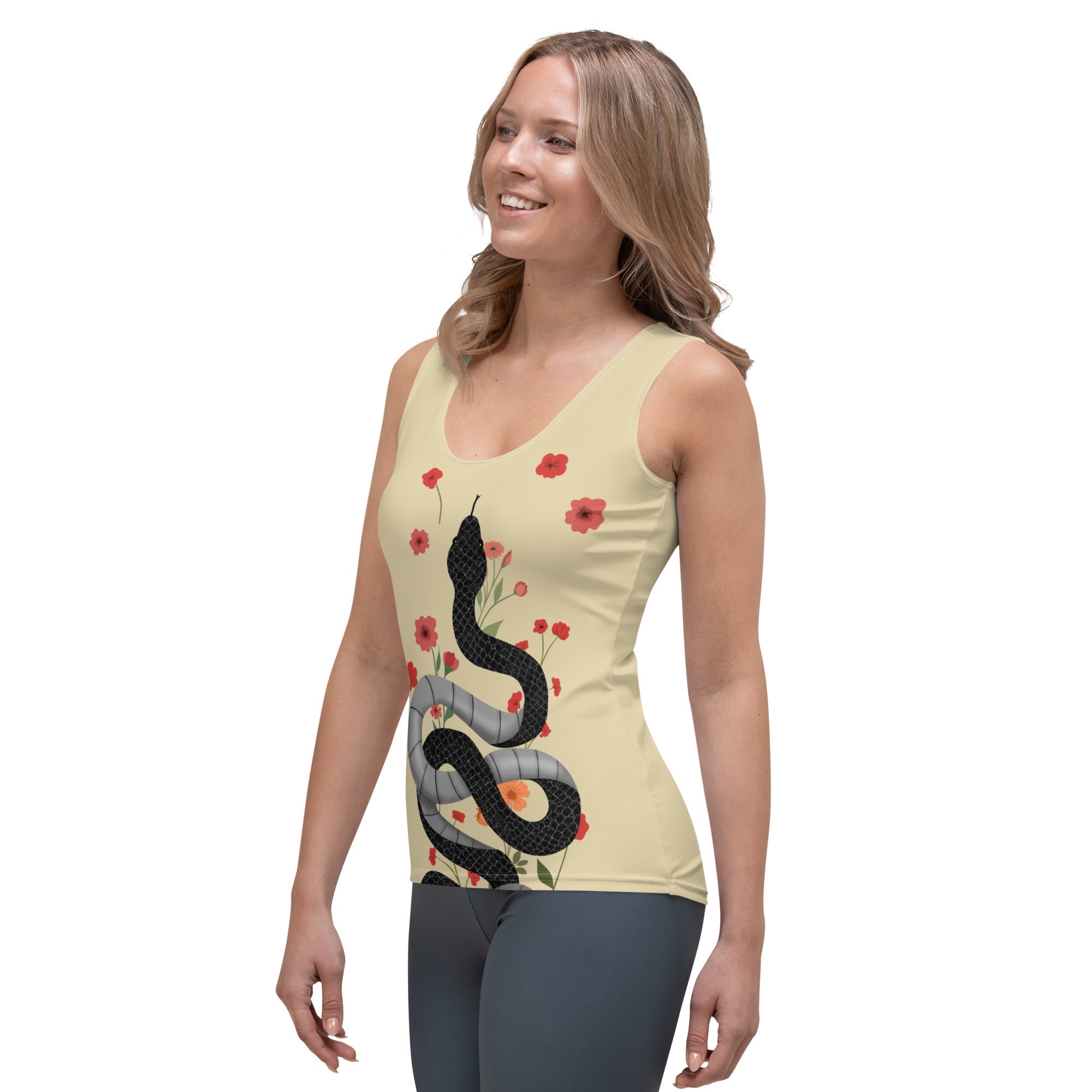 Midnight Serpent Tank Top