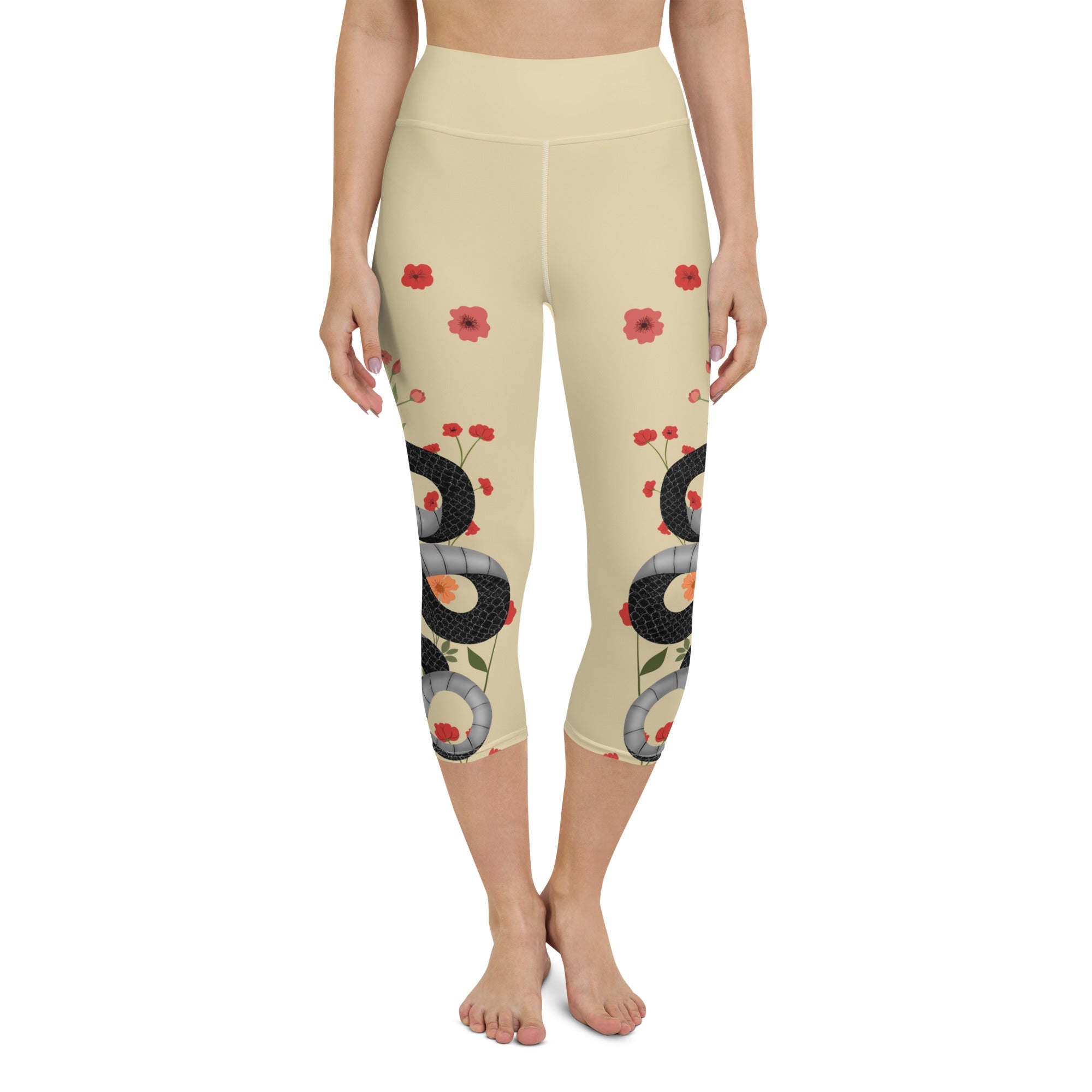 Midnight Serpent Yoga Capris