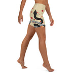Midnight Serpent Yoga Shorts