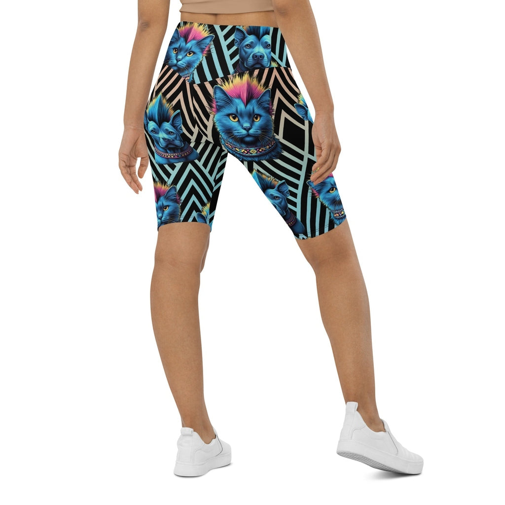 Mohawk Cats & Dogs Biker Shorts