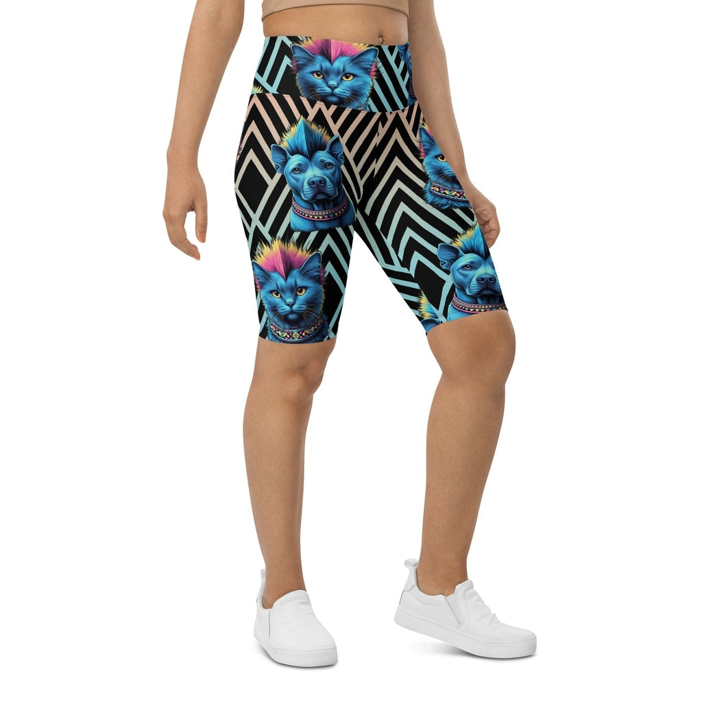 Mohawk Cats & Dogs Biker Shorts