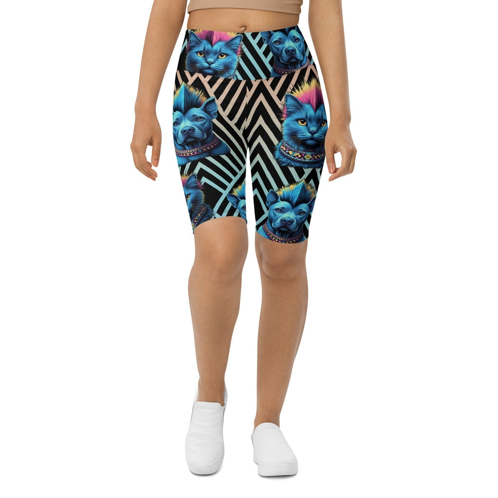 Mohawk Cats & Dogs Biker Shorts
