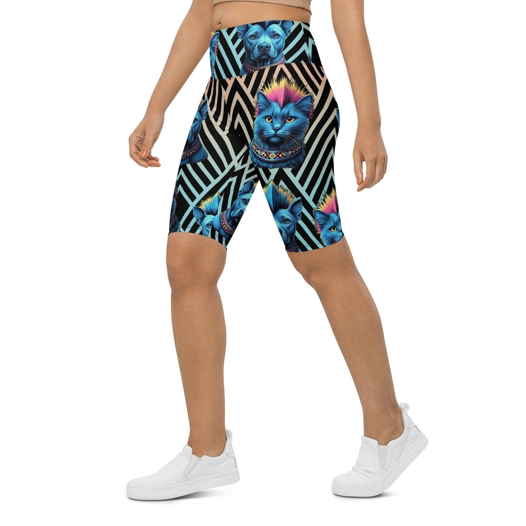 Mohawk Cats & Dogs Biker Shorts