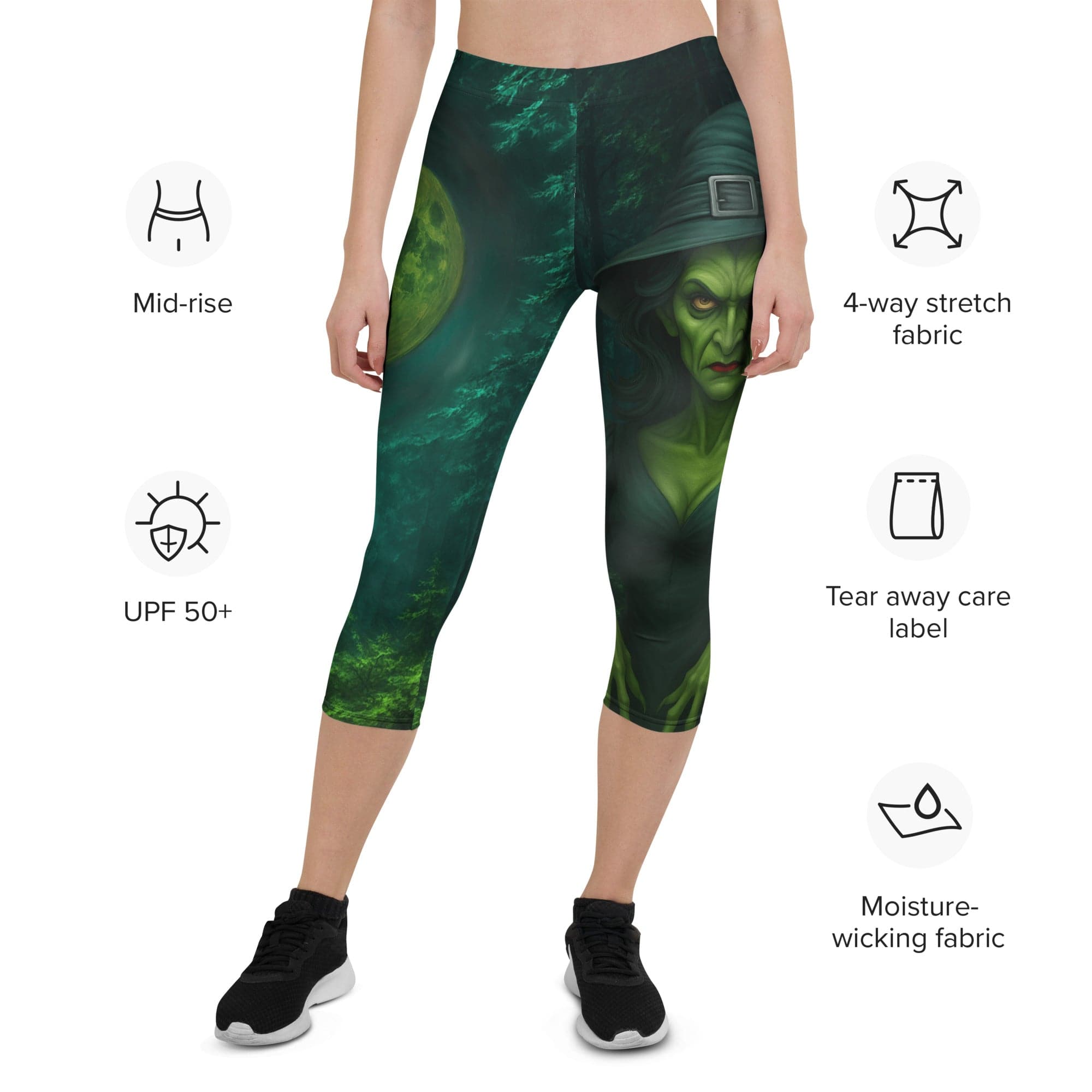 Moonlit Halloween Witch Capris