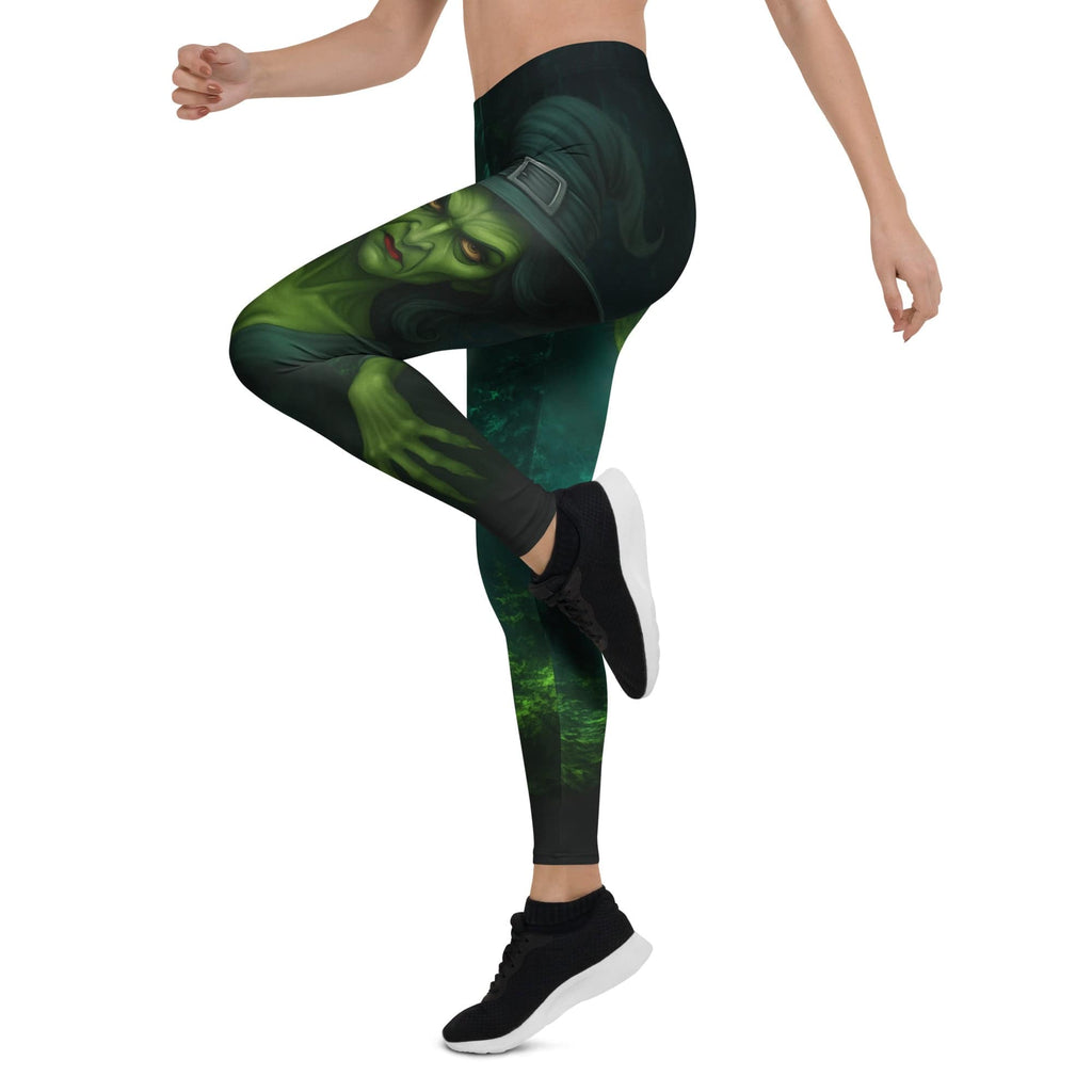 Moonlit Halloween Witch Leggings