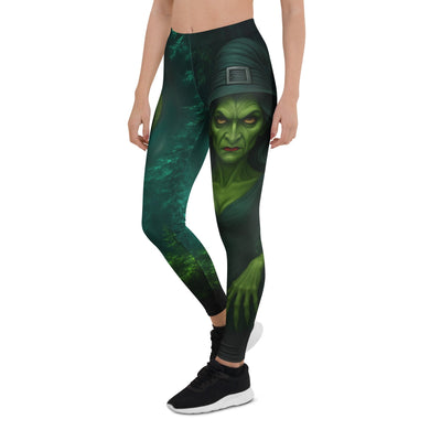 Moonlit Halloween Witch Leggings