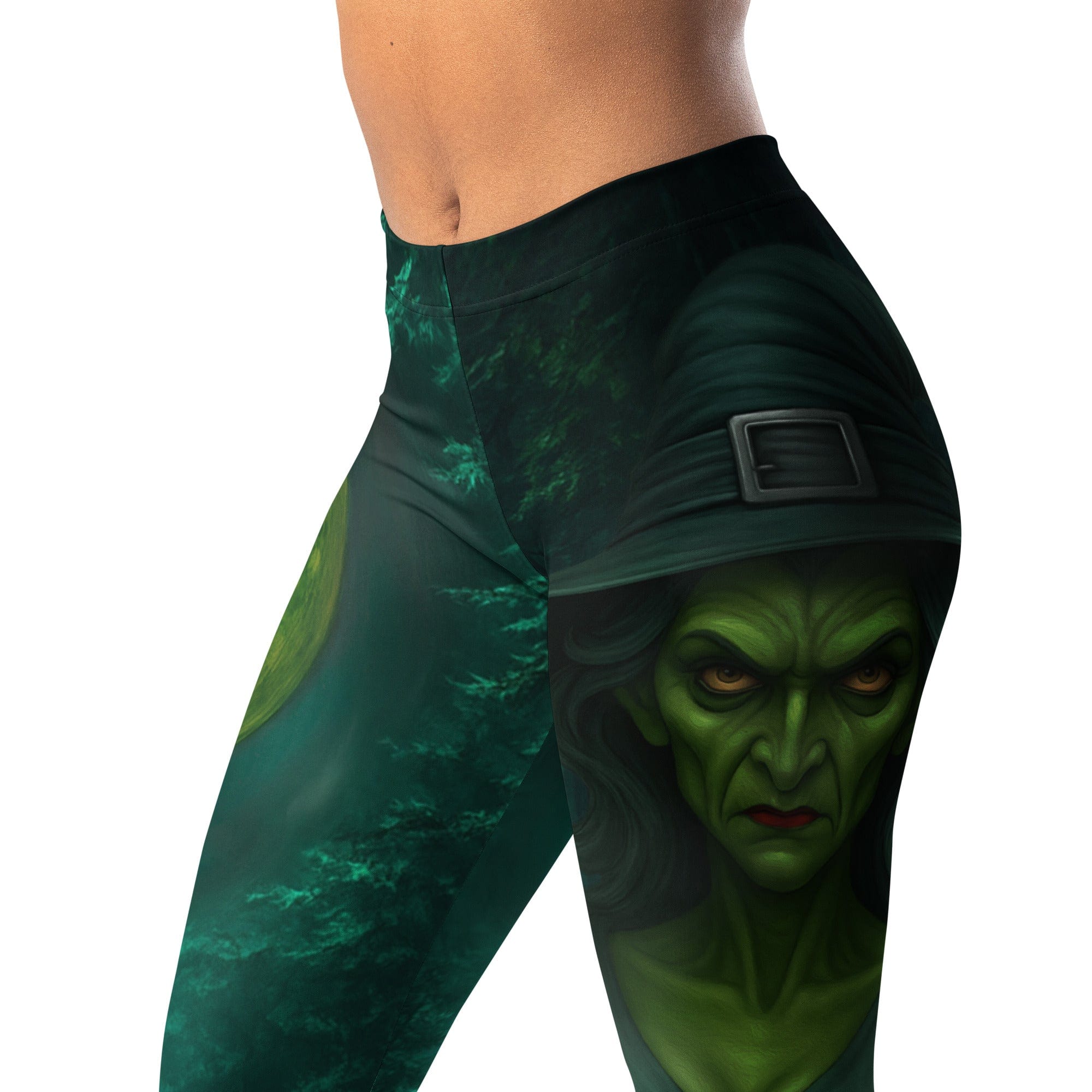 Moonlit Halloween Witch Leggings