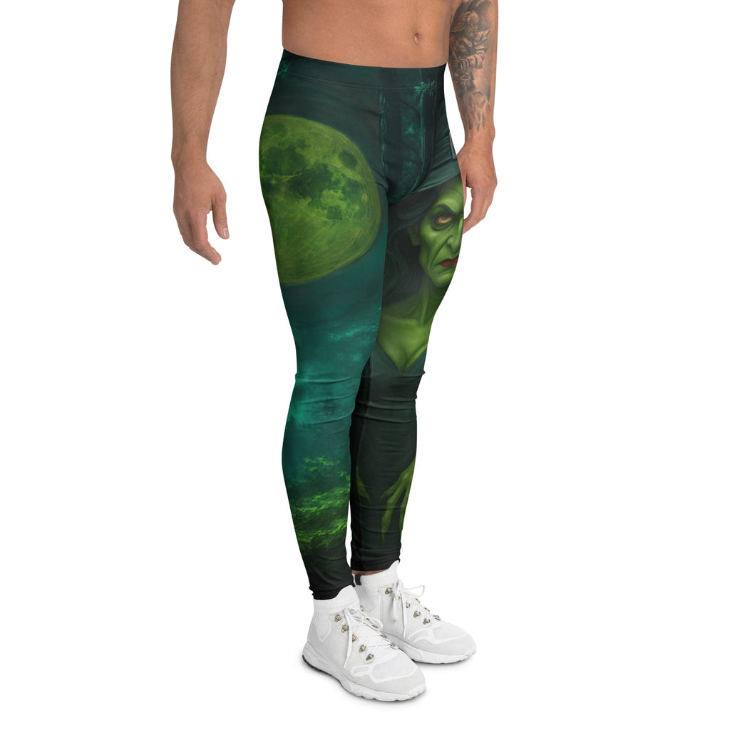 Moonlit Halloween Witch Men's Leggings