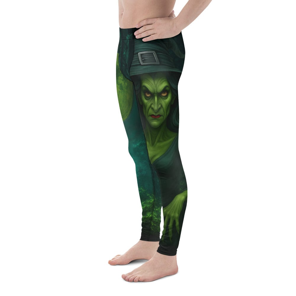Moonlit Halloween Witch Men's Leggings