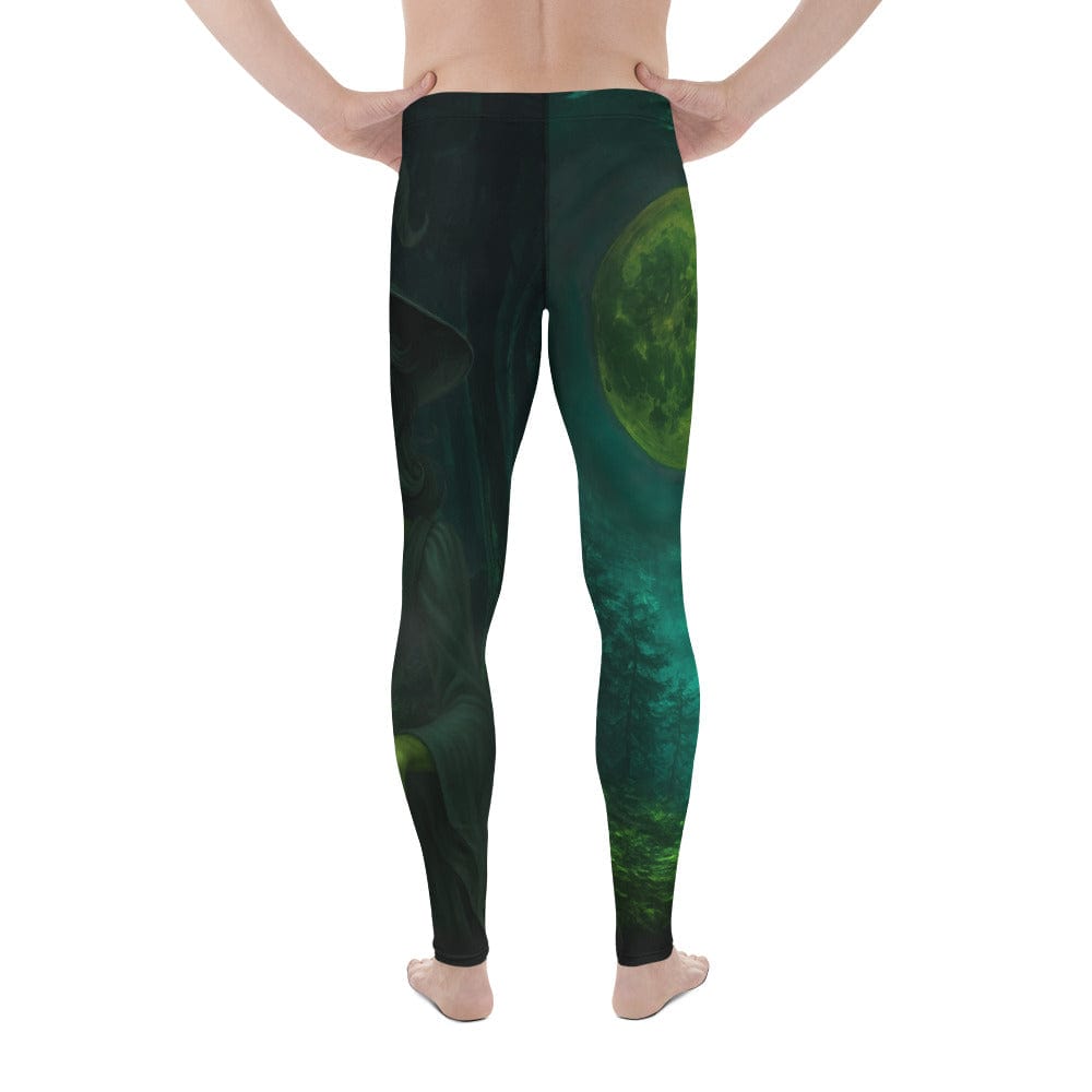Moonlit Halloween Witch Men's Leggings