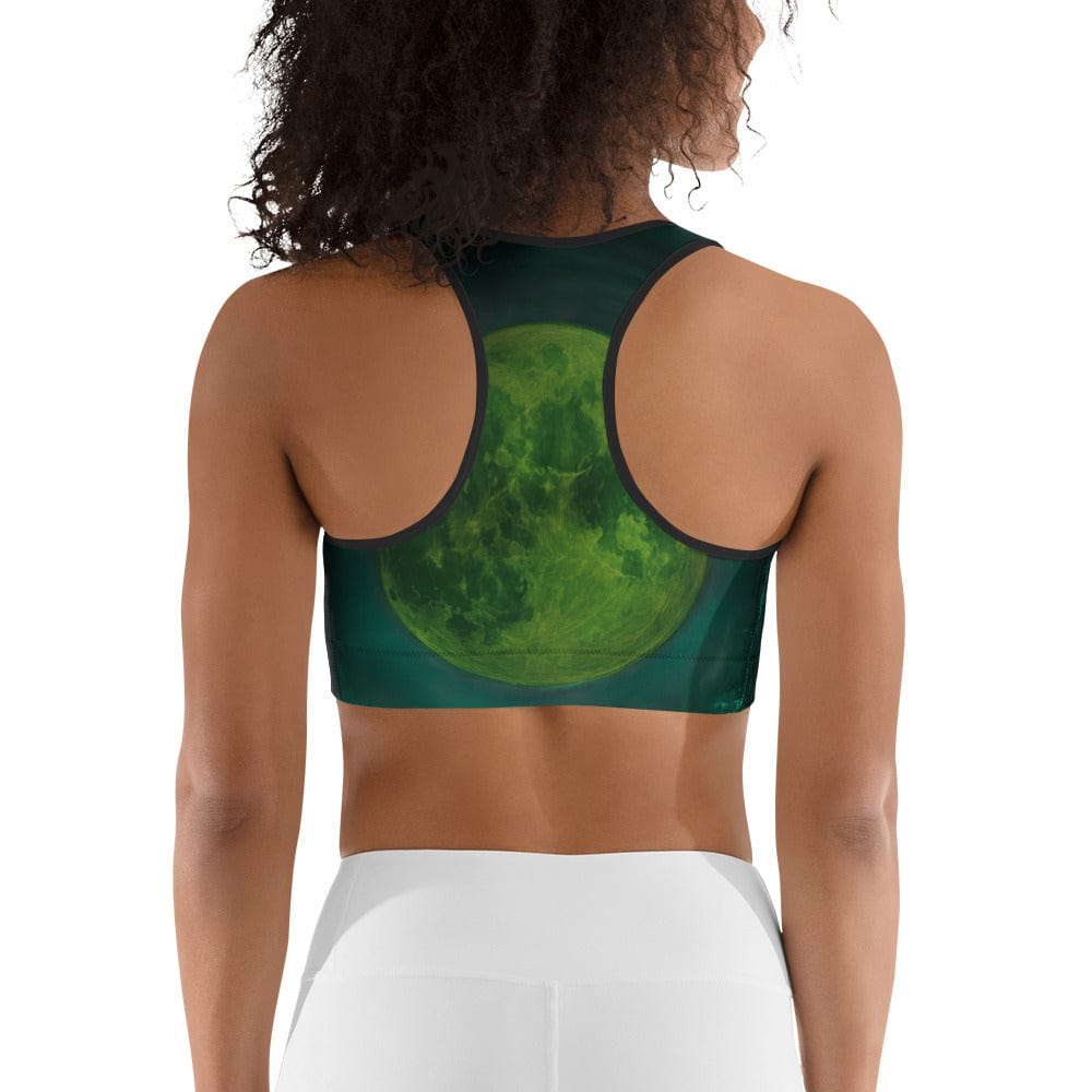 Moonlit Halloween Witch Sports Bra