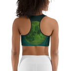 Moonlit Halloween Witch Sports Bra