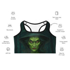 Moonlit Halloween Witch Sports Bra