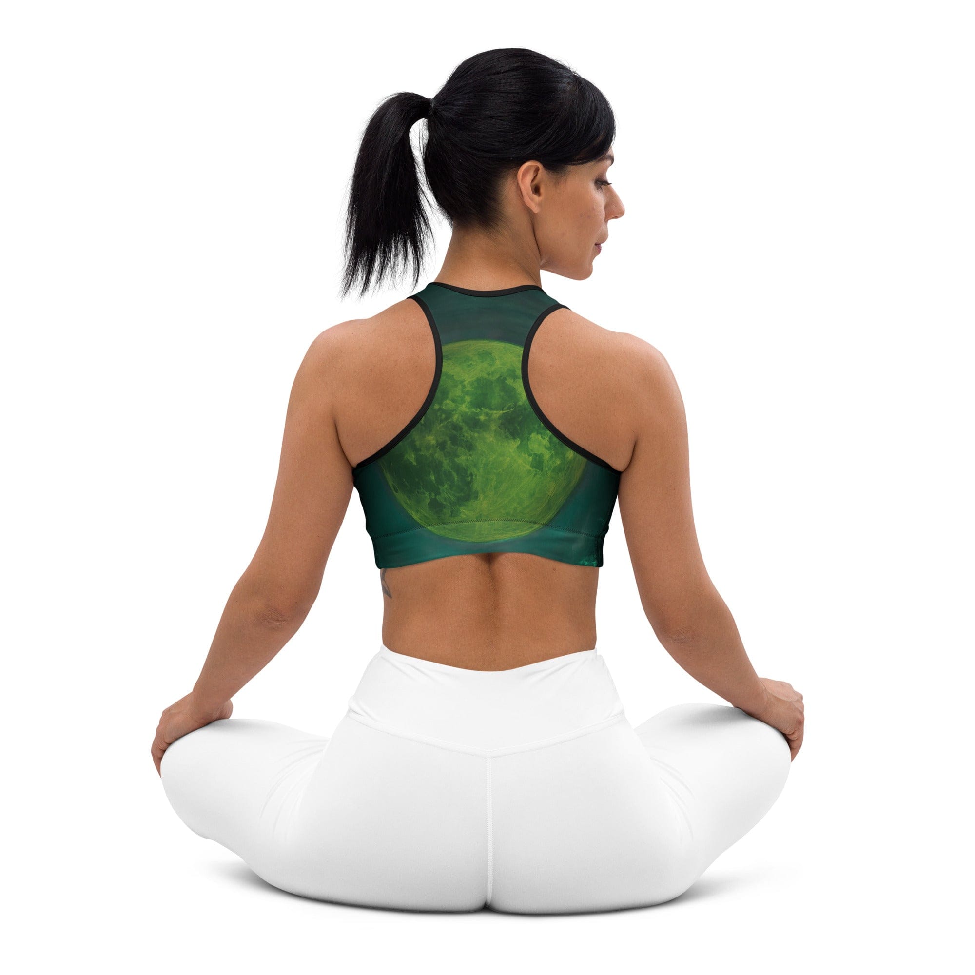 Moonlit Halloween Witch Sports Bra