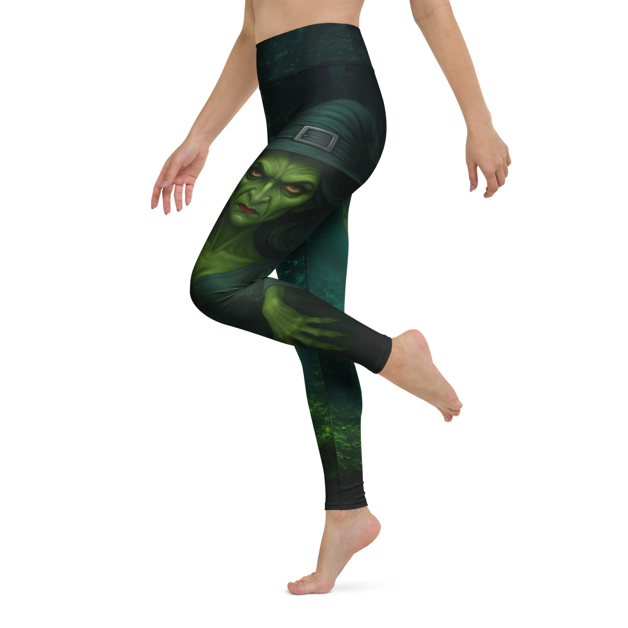 Moonlit Halloween Witch Yoga Leggings