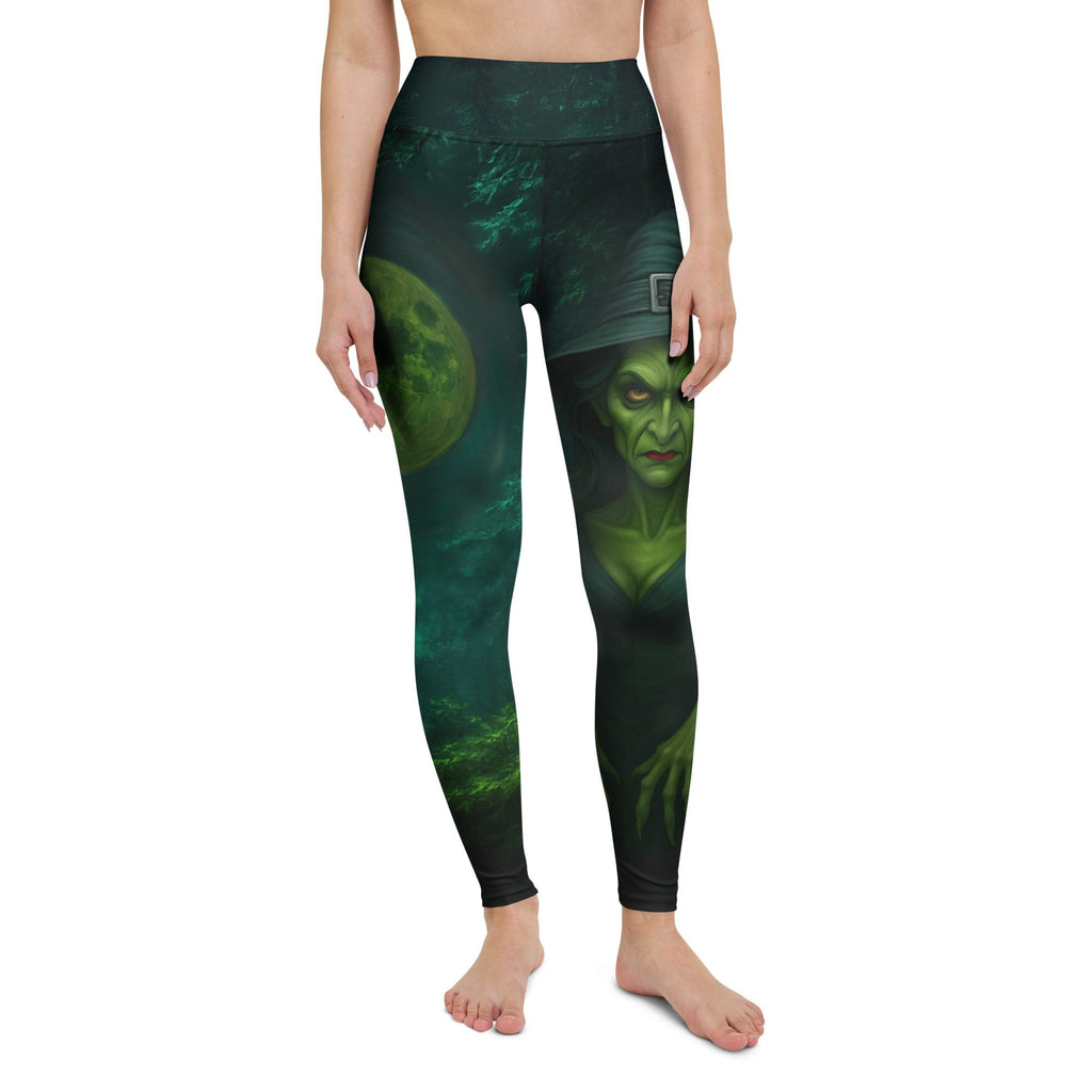 Moonlit Halloween Witch Yoga Leggings