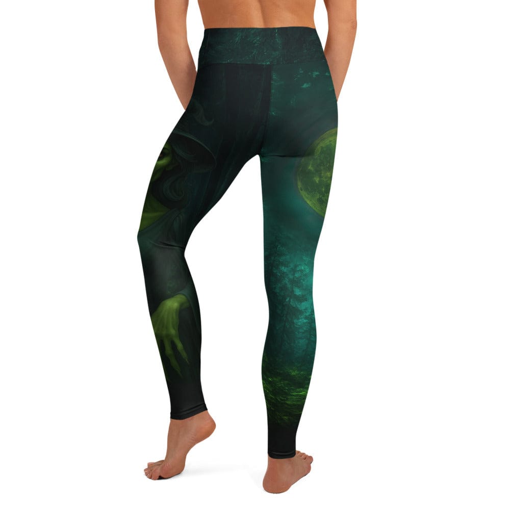 Moonlit Halloween Witch Yoga Leggings