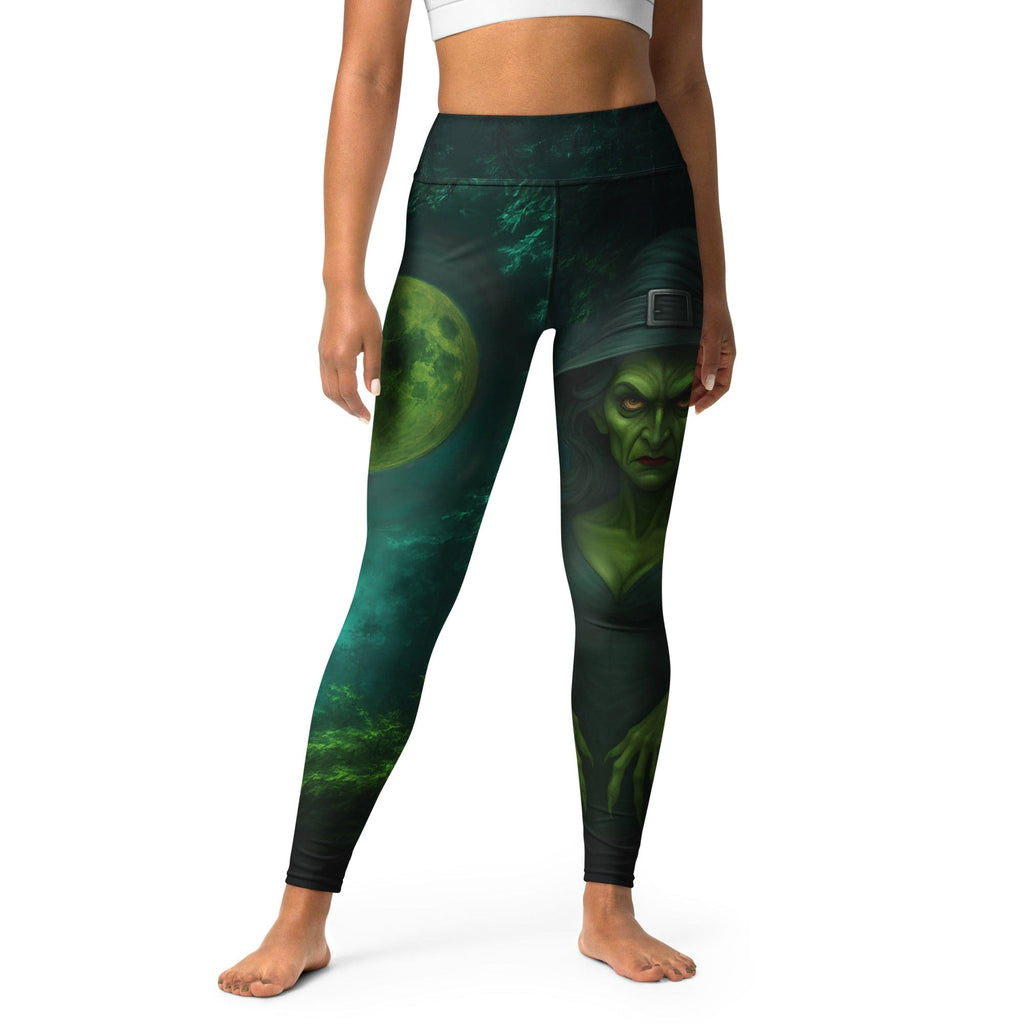 Moonlit Halloween Witch Yoga Leggings
