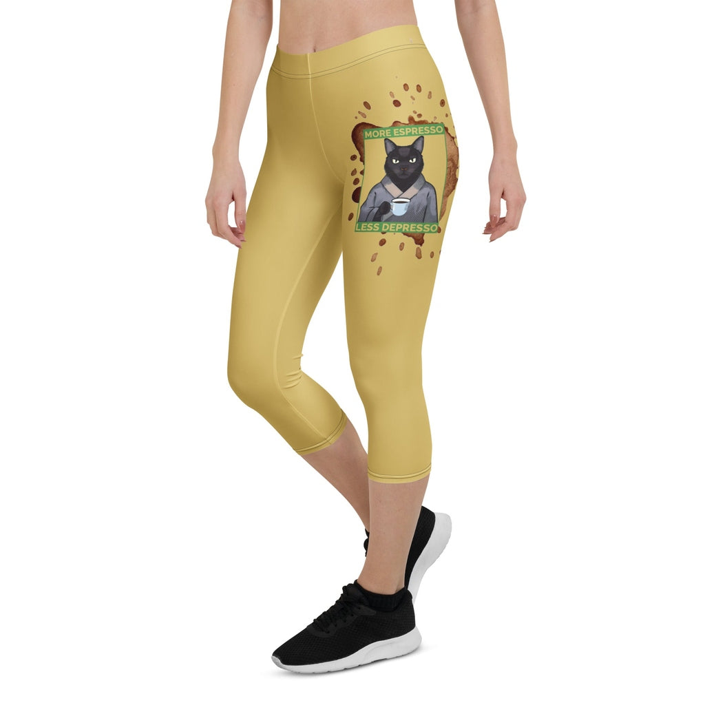 More Espresso Less Depresso Capris