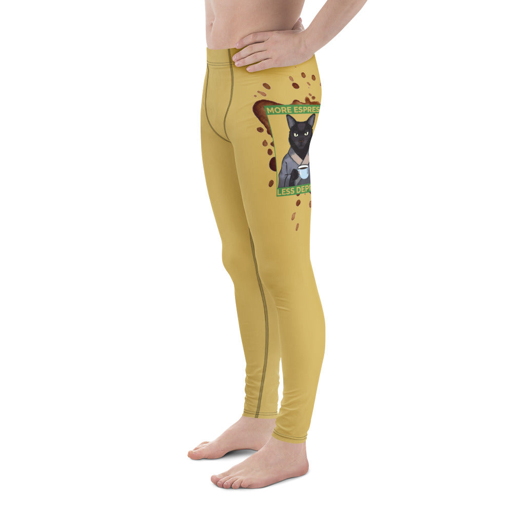 More Espresso Less Depresso Men's Leggings