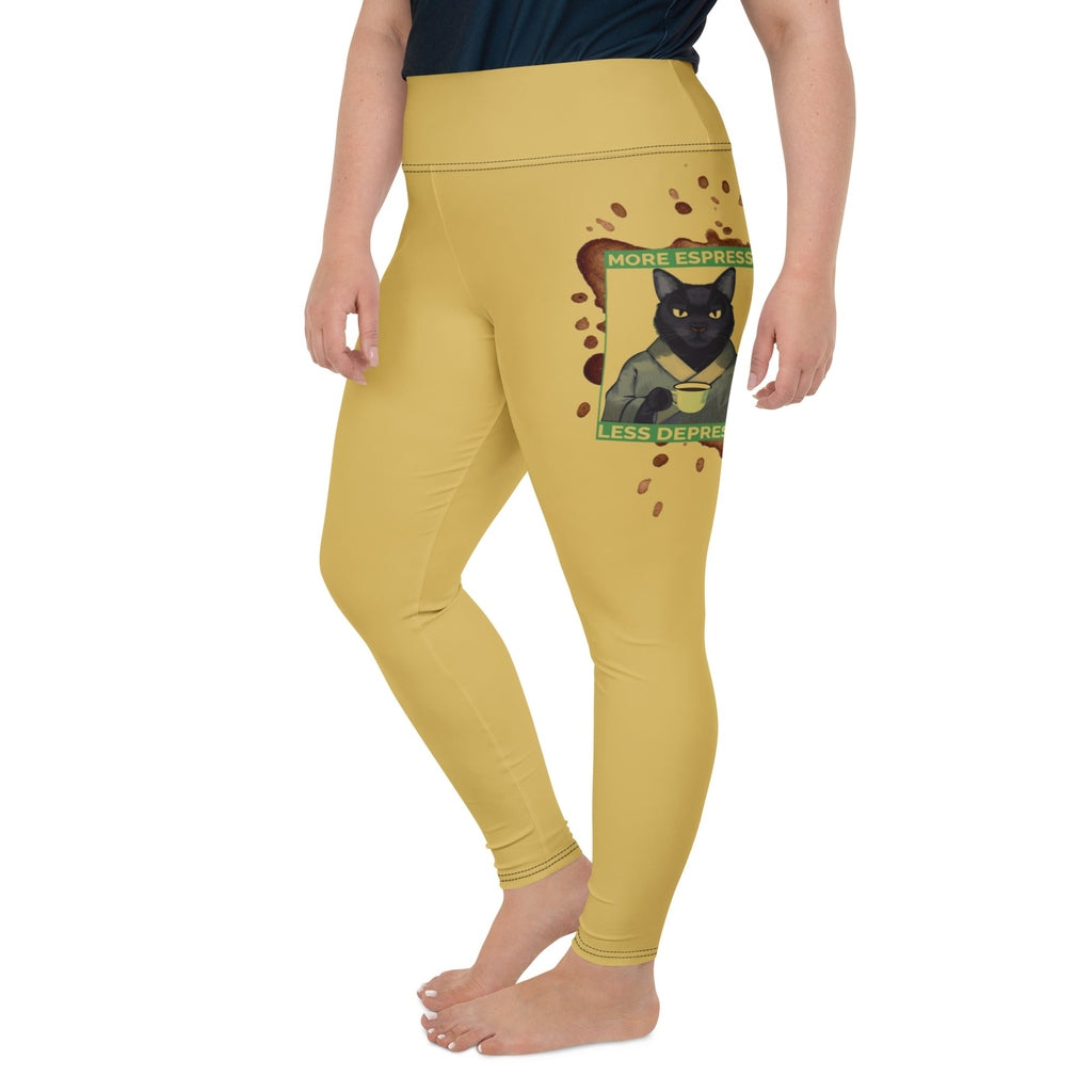 More Espresso Less Depresso Plus Size Leggings