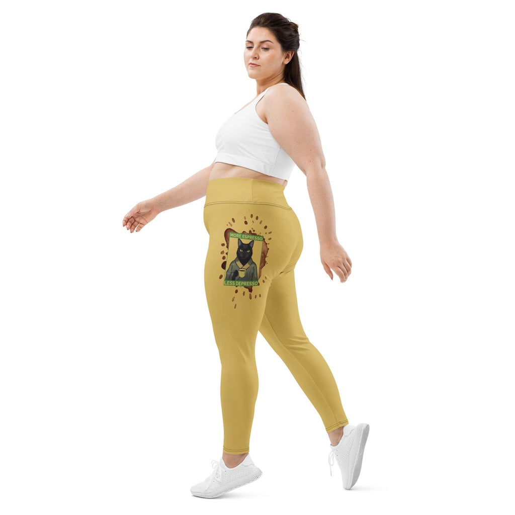 More Espresso Less Depresso Plus Size Leggings