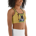 More Espresso Less Depresso Sports Bra
