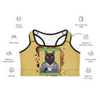 More Espresso Less Depresso Sports Bra