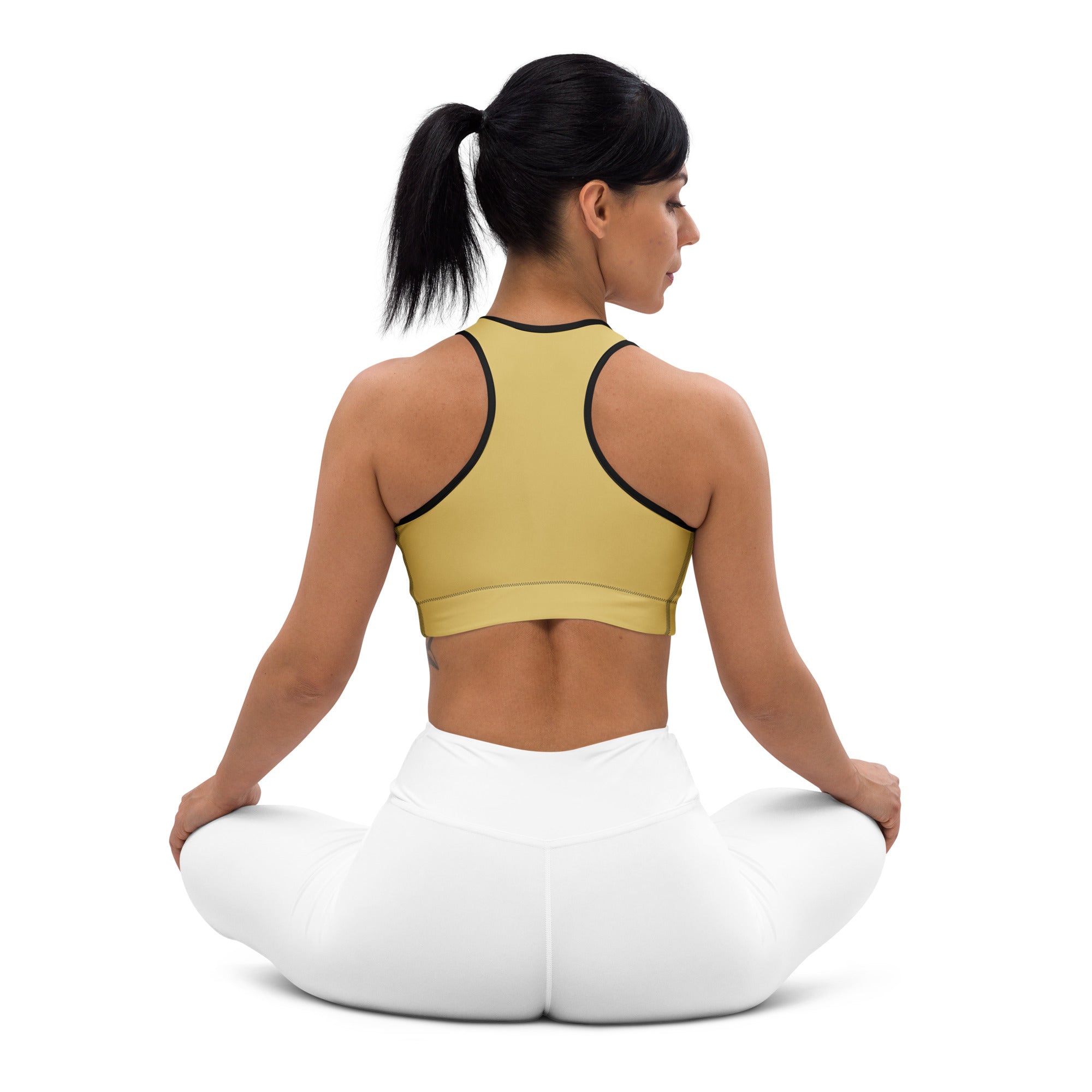 More Espresso Less Depresso Sports Bra