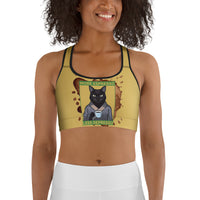 More Espresso Less Depresso Sports Bra