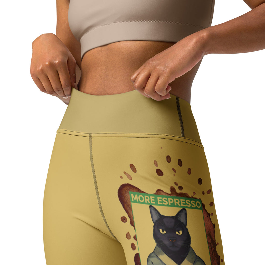 More Espresso Less Depresso Yoga Leggings