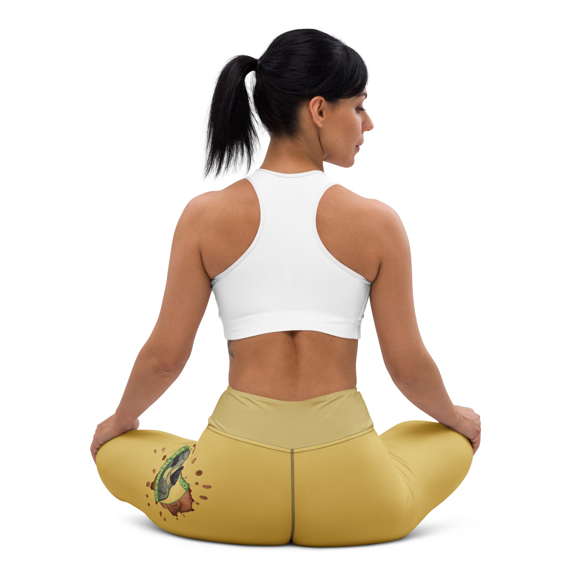 More Espresso Less Depresso Yoga Leggings