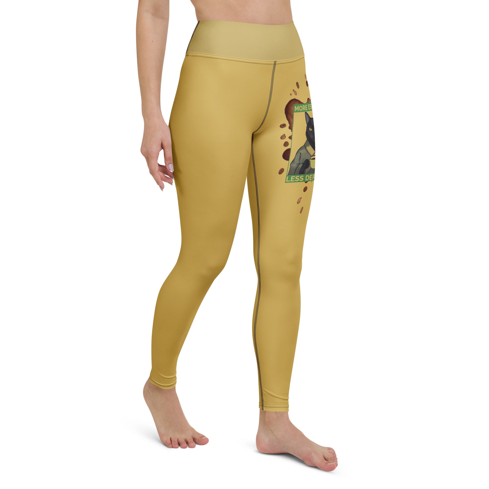 More Espresso Less Depresso Yoga Leggings