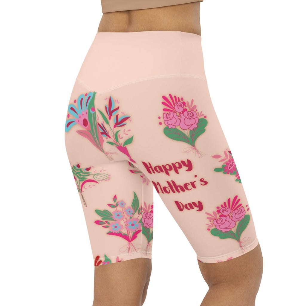 Mother's Day Bouquet Biker Shorts