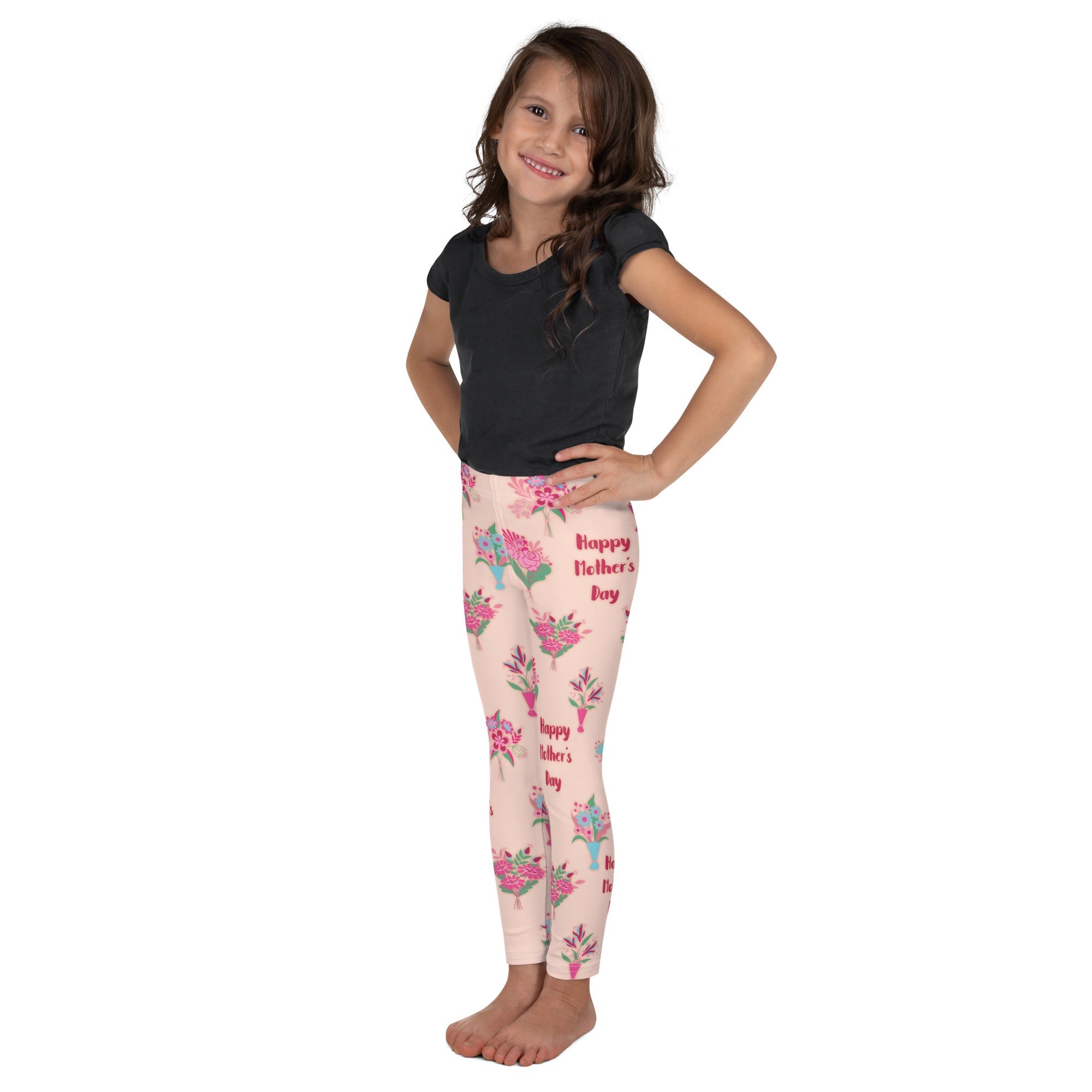 Mother's Day Bouquet Kid's Leggings
