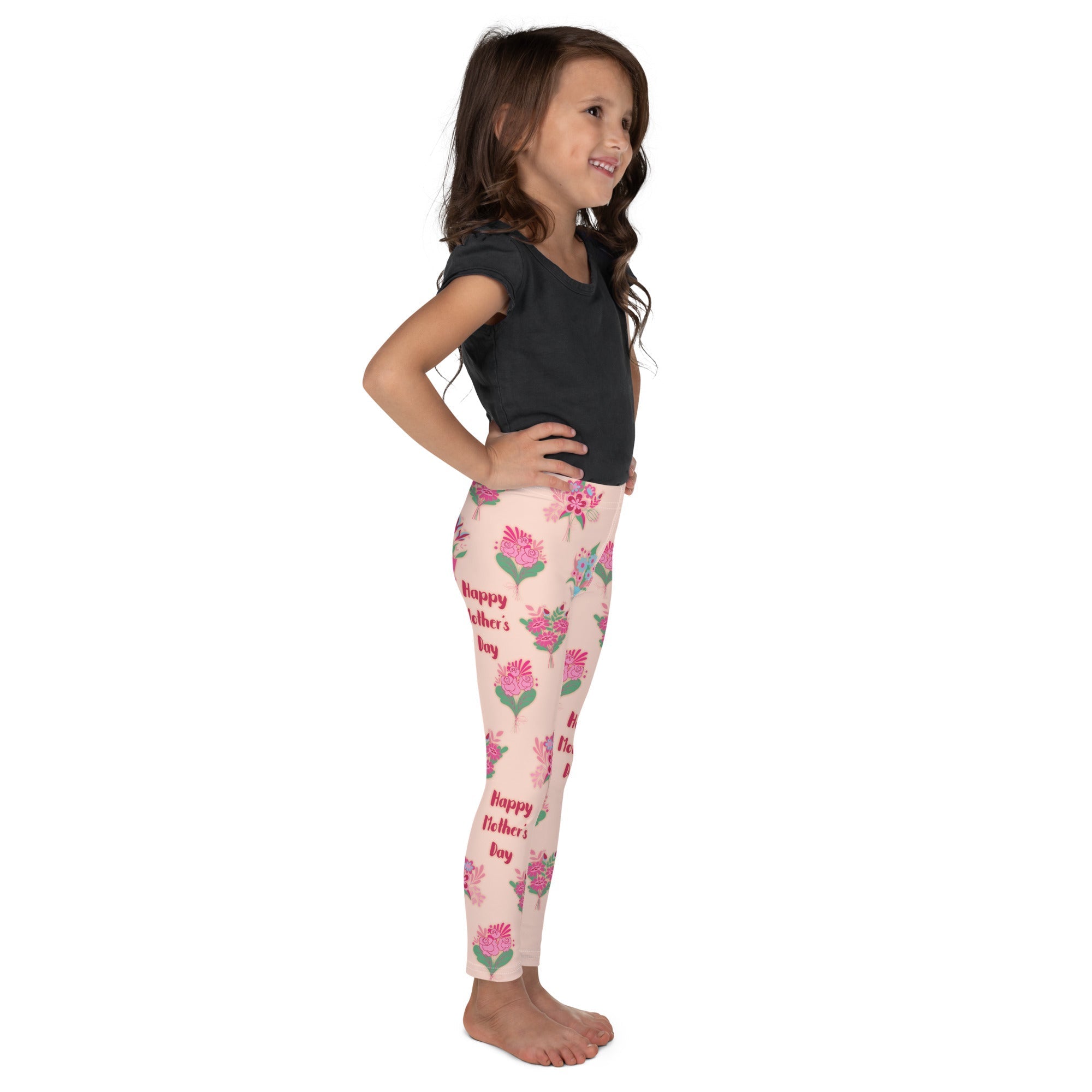 Mother's Day Bouquet Kid's Leggings
