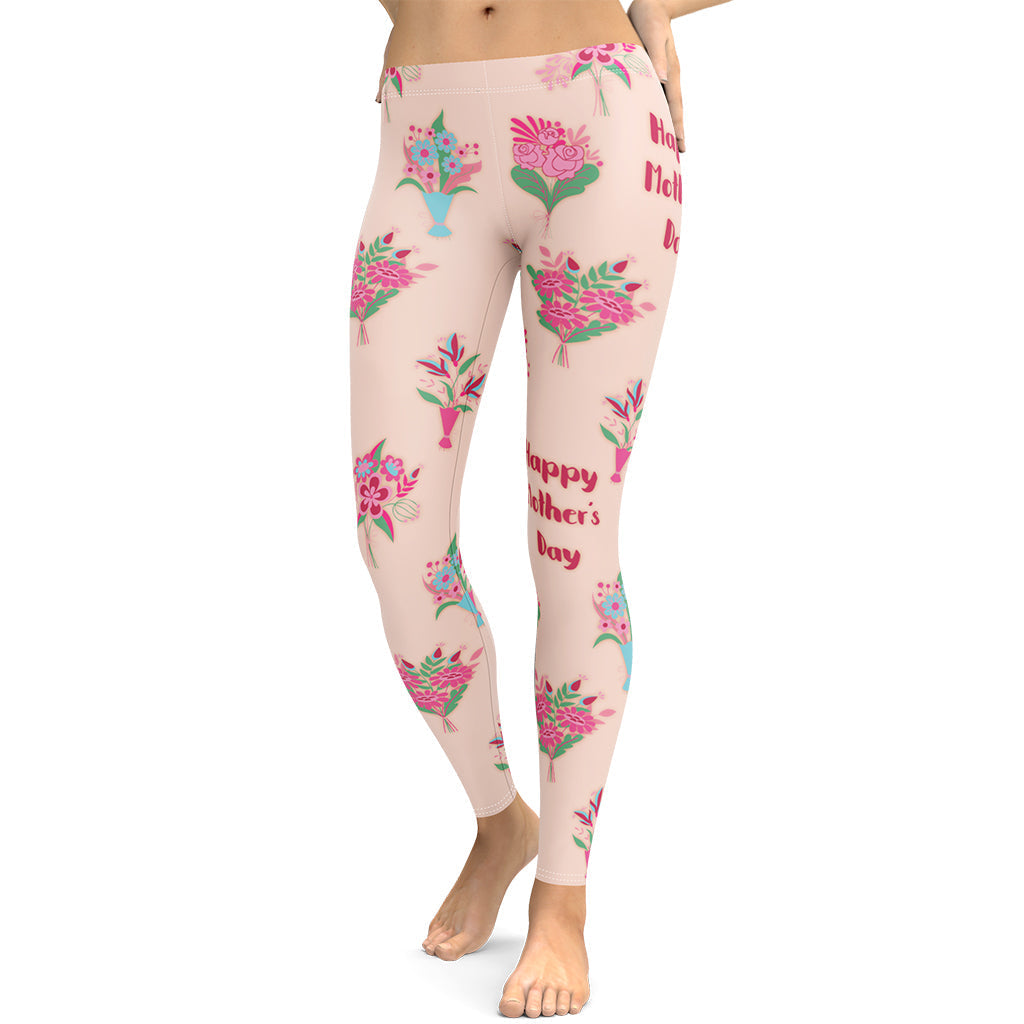 Mother's Day Bouquet Leggings