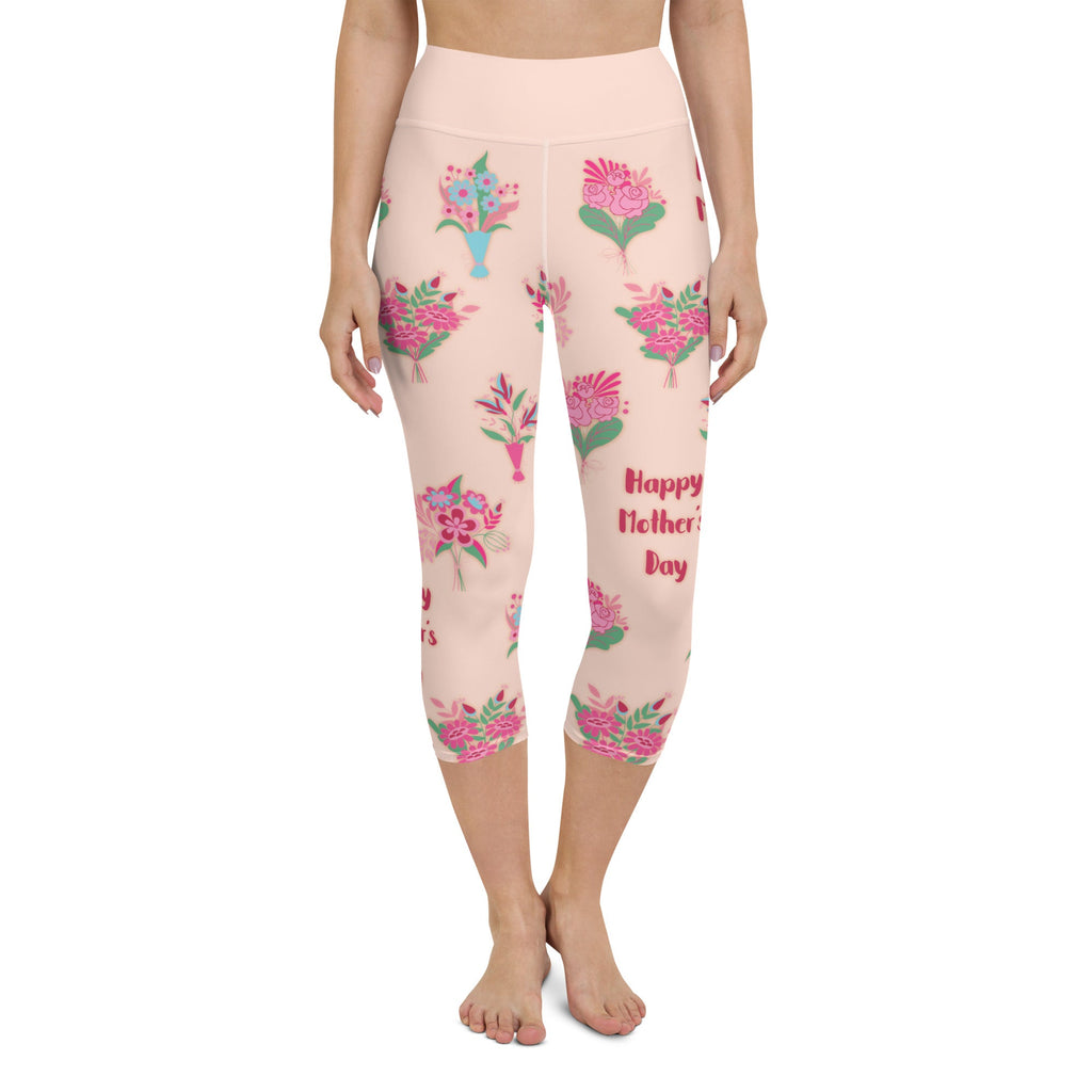 Mother's Day Bouquet Yoga Capris