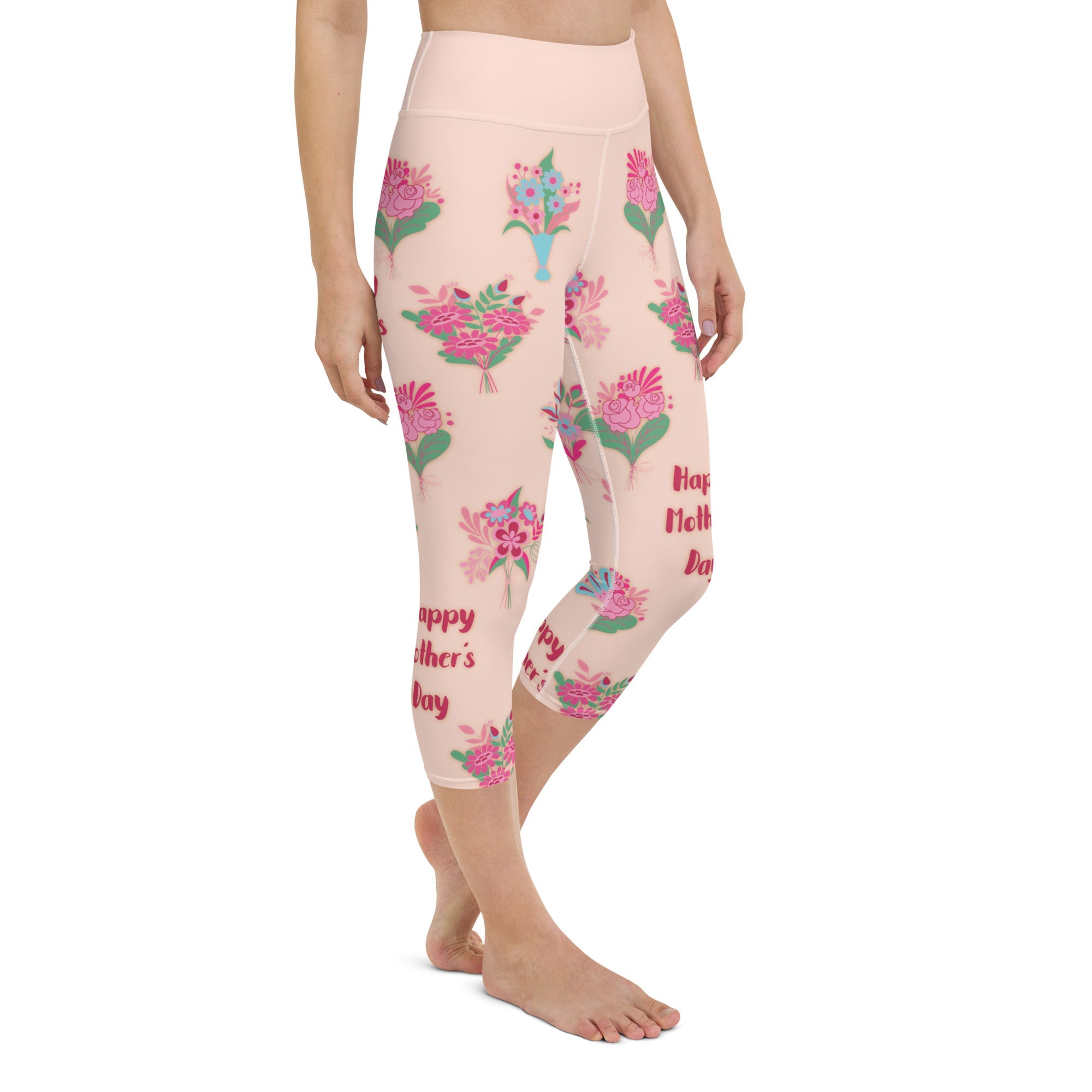 Mother's Day Bouquet Yoga Capris