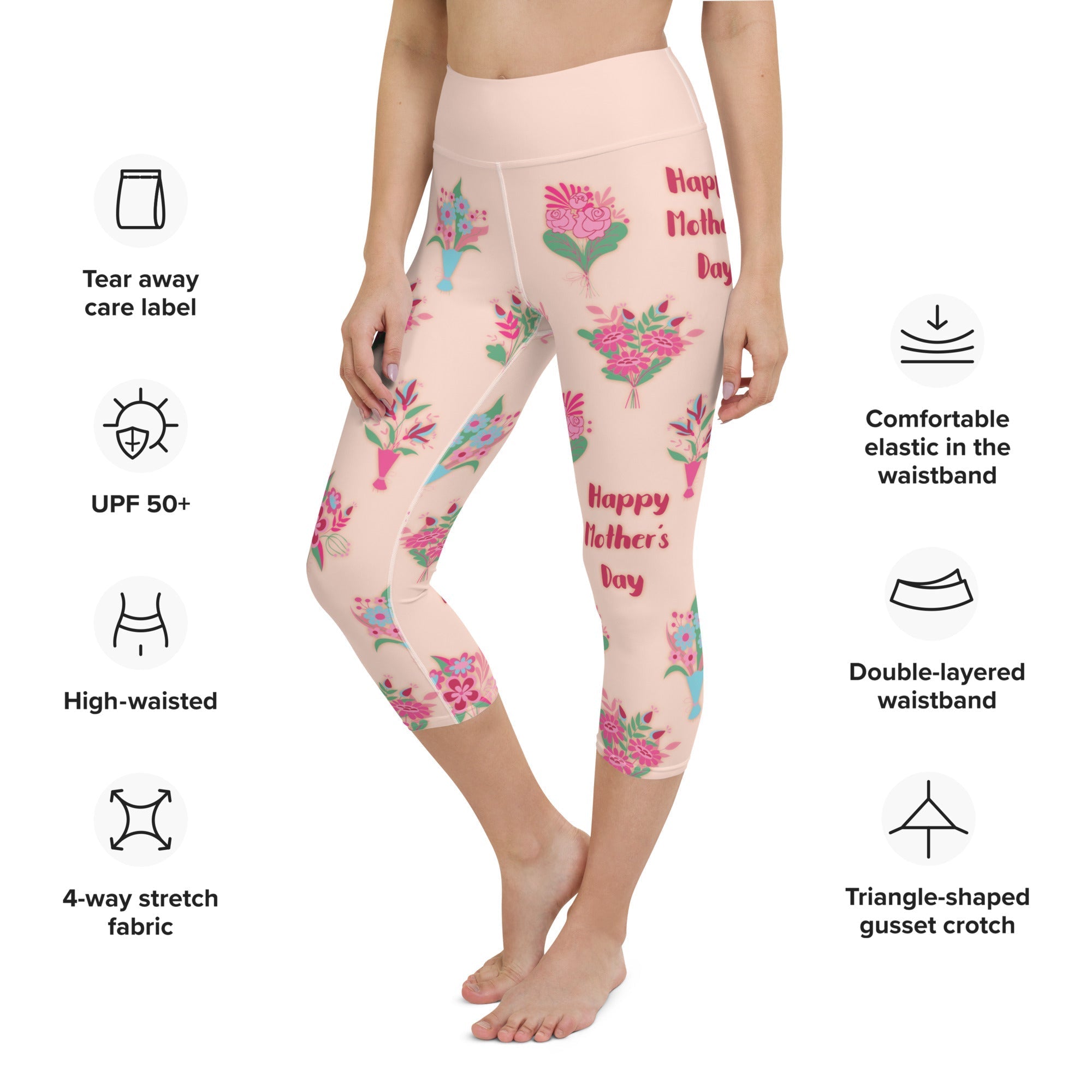 Mother's Day Bouquet Yoga Capris